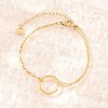 304 Stainless Steel Ball Chain & Box Chain Bracelets BJEW-D460-02G-2