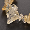 Natural Citrine(Dyed & Heated) Beaded Stretch Bracelets BJEW-JB01823-03-2