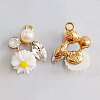 Alloy Rhinestone Pendants ALRI-WH0002-72-1