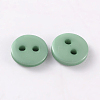 2-Hole Flat Round Resin Sewing Buttons for Costume Design BUTT-E119-18L-12-2
