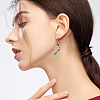 5 Pairs 5 Colors Wave Shape 304 Stainless Steel Dangle Earrings EJEW-HS0001-33-6