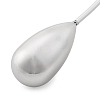 304 Stainless Steel Teardrop Pendant Open Cuff Necklaces for Women NJEW-R003-02P-02-4