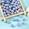 Glazed Porcelain Round Beads PORC-S490-8mm-09-5