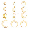 ARRICRAFT 24Pcs 12 Style Brass Charms KK-AR0002-63-1