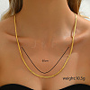 Elegant Brass Curb Chain Necklaces for Daily XX2415-6-1