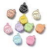 20Pcs 10 Colors Spray Painted Alloy Beads FIND-CJ0002-45-3