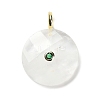 Natural Mixed Gemstone Faceted Pendants G-A287-02G-2