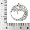 201 Stainless Steel Pendants STAS-G366-02P-09-3