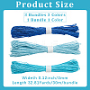 3 Bundles 3 Colors  Twisted Paper Cord DIY-CP0012-06C-2