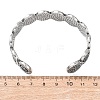 Viking 316 Surgical Stainless Steel Cuff Bangles BJEW-C142-16AS-5