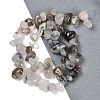 Natural Tourmalinated Quartz Nuggets Beads Strands G-B125-A17-01-2