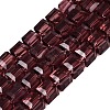 Transparent Glass Beads Strands GLAA-R041-8x8mm-A10-1