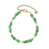 Natural Freshwater Shell Beads & Shell Pearl Beaded Bracelets BJEW-JB14212-4