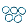 Synthetic Turquoise Round Beaded Stretch Bracelets BJEW-F203-02-1