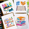 4Pcs 4 Styles PET Hollow Out Drawing Painting Stencils DIY-WH0394-0243-4