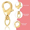 Zinc Alloy Lobster Claw Clasps DIY-YW0016-11B-4