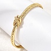 Brass Knotted Cuff Bangles for Women KK-CBACA61-02G-3