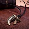 Punk Style Adjustable Leather Necklaces NJEW-BB18105-A-10