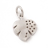 Brass Micro Pave Clear Cubic Zirconia Leaf Charms ZIRC-F132-48P-2