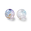 Transparent Crackle Acrylic Beads DACR-D300-01B-10mm-2