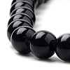 Natural Black Onyx Beads Strands X-G-S259-19-8mm-3