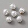 Resin Imitation Pearl Earring Nuts FIND-TAC0005-47-1