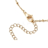 Natural Cultured Freshwater Pearl Potato & Glass Beaded Pendant 304 Stainless Steel Satellite Chain Necklaces for Women NJEW-JN05937-02-5