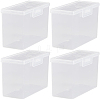 Plastic Card Storage Boxes with Hinged Lids LS-CON-WH20010-06A-6