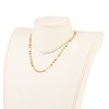 Brass Handmade Glass Beaded   Necklaces NJEW-JN03135-02-5