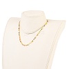 Brass Handmade Glass Beaded   Necklaces NJEW-JN03135-02-5
