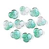 Baking Paint Transparent Glass Bead Caps DGLA-N014-09A-03-1