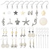 Ocean DIY Dangle Earring Making Kits DIY-FS0009-27-2