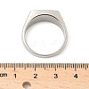 316L Stainless Steel Natural Lapis Lazuli Finger Rings for Women RJEW-U054-02C-03P-5