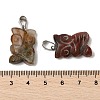 Natural African Bloodstone Pendants G-B127-09P-05-3