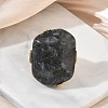 Natural Labradorite & Alloy Finger Rings for Women RJEW-G375-01G-05-2