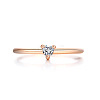 Brass Micro Pave Cubic Zirconia Finger Rings for Women FS-WG4BC3F-13-3