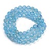 Natural Blue Topaz Beads Strands G-F782-B07-05-3