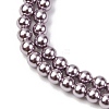 Electroplated Shell Pearl Beads Strands BSHE-G041-3mm-02-3