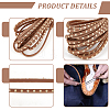 Flat Leather Craft Shoemaker Cord with Metal Rivet LS-AJEW-WH0561-08A-4