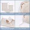   16Pcs 4 Style Polyester Blank DIY Craft Drawstring Bag ABAG-PH0001-12-6