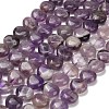 Natural Banded Amethyst Beads Strands GG-D001-B02-2