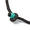 Dyed Natural Coconut Rhombus Beaded 3 Layer Necklaces LS-NJEW-A007-02C-4