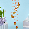 Flower Round Glass Beads Tassel Hanging Suncatchers for Window Garden Outdoor Decoration HJEW-WH20020-007A-7