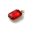 High Polished 316 Stainless Steel Faceted Glass Pendants STAS-K258-48G-3