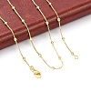 Brass Satellite Chains Necklace for Women LS-NJEW-P265-05G-1
