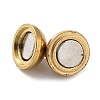 Ion Plating(IP) 304 Stainless Steel Magnetic Clasps with Loops X-STAS-G173-05G-8MM-2