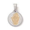 304 Stainless Steel Pendants X-STAS-D034-01-1