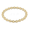 Bohemia Brass Round Beaded Stretch Bracelets TK0566-22-1