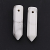 Natural Howlite Pointed Pendants G-D460-01G-5