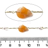 Handmade Natural Botswana Agate Nuggets Beaded Chains CHC-F020-04G-01-2